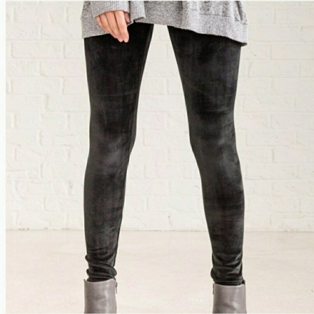 Plus Size Crushed Velour Ankle Legging 4 Pack - Picture 6 of 8